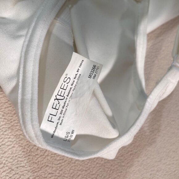 Flexees by Maidenform Shaper Cami Large White Adjustable Straps - Picture 7 of 10